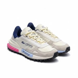 Lacoste Elite Active – Off-White/Navy/Pink