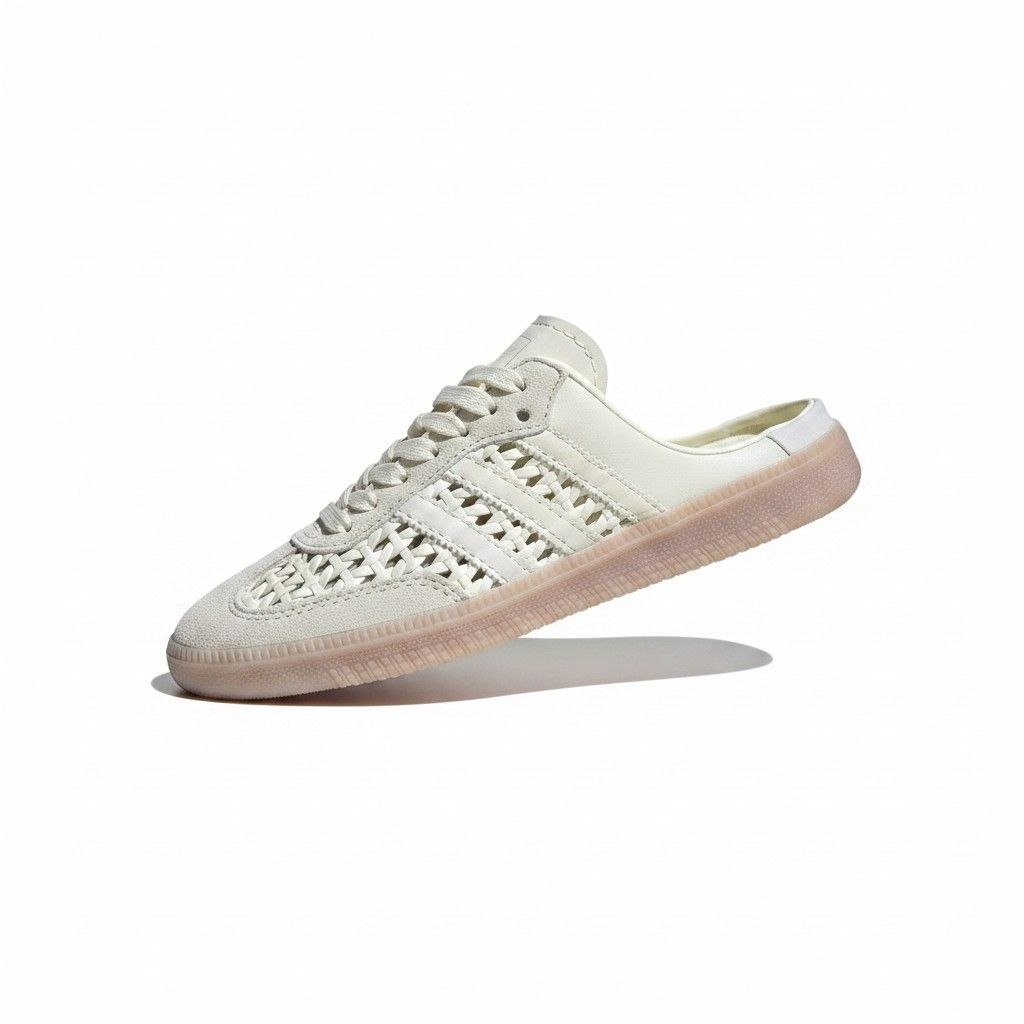 adidas Samba Mule Woven Basketweave - Cream/Beige - Image 3