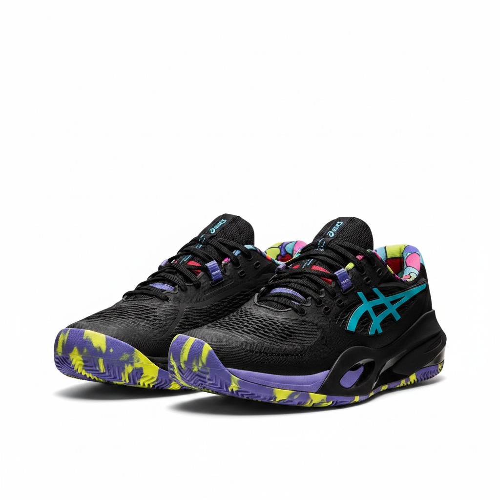 ASICS GEL-RESOLUTION X - Black/Aqua - Image 3