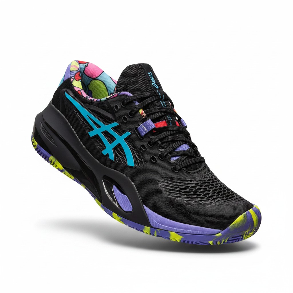 ASICS GEL-RESOLUTION X - Black/Aqua - Image 2