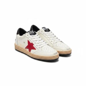 GOLDEN GOOSE BALL STAR – White/Red