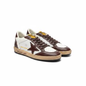 GOLDEN GOOSE BALL STAR - White/Brown
